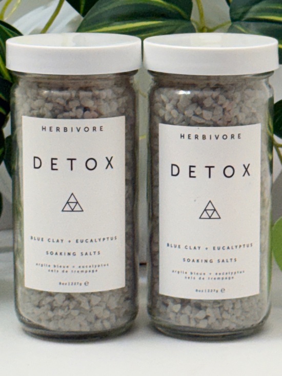 Herbivore Botanicals Other - 2x HERBIVORE Detox Blue Clay + Eucalyptus Soaking Salts - New & Unused